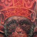 tatuaggio Fantasy Scimmia Papa di Boris Tattoo