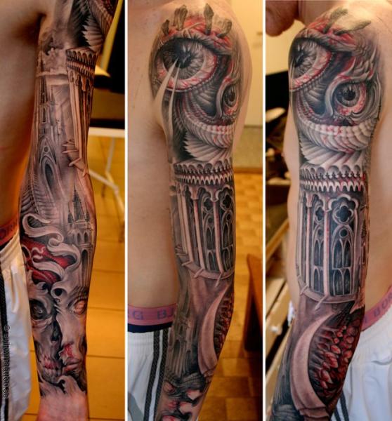 Tatuaggio Fantasy Occhio Manica di Evil Twins Tattoo