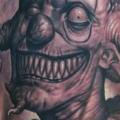 tatuaje Brazo Fantasy Payaso por Josh Duffy Tattoo