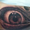 Arm Realistic Eye tattoo by Josh Duffy Tattoo