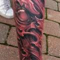 Biomechanisch Bein tattoo von Josh Duffy Tattoo