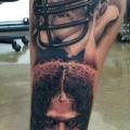 Porträt Realistische Bein tattoo von Josh Duffy Tattoo