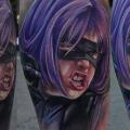Fantasie Porträt Waden Frauen tattoo von Venom Ink