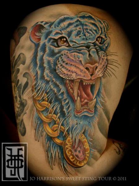 Arm Japanische Tiger Tattoo von Jo Harrison