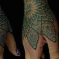 Flower Hand tattoo by Jo Harrison