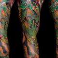 Japanese Dragon Sleeve tattoo by Skull and Sword