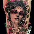 Arm Old School Women tattoo by Nick Bertioli