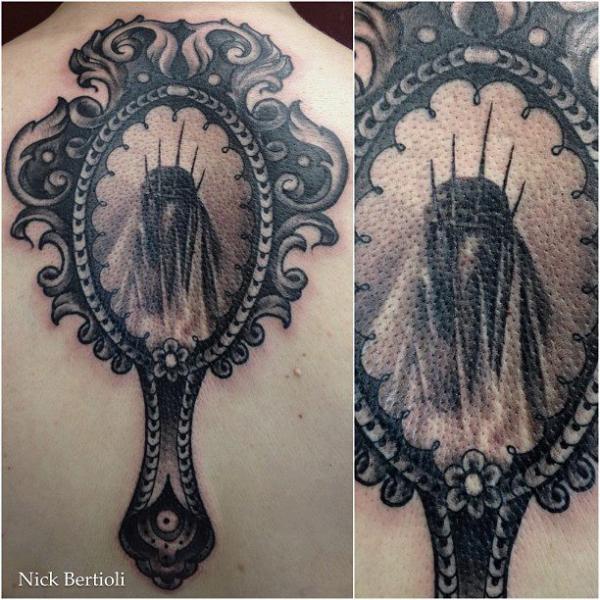 Back Mirror Tattoo by Nick Bertioli