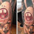 Arm Fantasie Hase tattoo von Reinkarnation Tattoos
