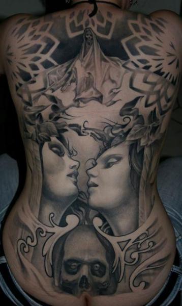 Tatuaje Fantasy Espalda por Reinkarnation Tattoos