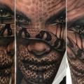tatuaje Fantasy Serpiente Mujer por Reinkarnation Tattoos