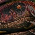 Realistic Dinosaur tattoo by Reinkarnation Tattoos