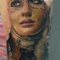 Shoulder Fantasy Women tattoo by Reinkarnation Tattoos