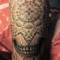 Skull Dotwork tattoo by Holy Trauma