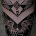 Arm Skull tattoo by Holy Trauma
