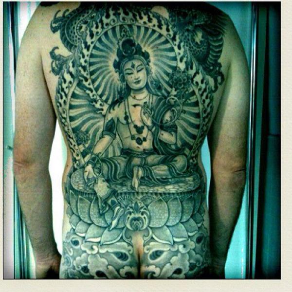 Japanische Rücken Po Tattoo von Holy Trauma