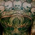 Totenkopf Rücken Drachen Po tattoo von Holy Trauma