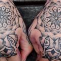Hand Dotwork tattoo by Holy Trauma