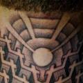 Nacken Dotwork tattoo von Holy Trauma