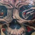Chest Skull tattoo by Nadelwerk