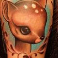 Arm Bambi tattoo by Pistolero Tattoo