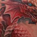 tatuaje Fantasy Dragón por Pistolero Tattoo