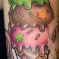 Shoulder Fantasy Ice Cream tattoo by Pistolero Tattoo