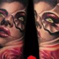 Arm Fantasy Women tattoo by Carl Grace