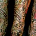 tatuaje Brazo Japoneses Carpa por Admiraal Tattoo
