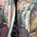 tatuaje Hombro Brazo Japoneses Samurai por Insight Studios