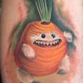 Arm Fantasy Carrot tattoo by Robert Witczuk