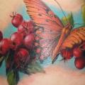 Realistic Side Moth tattoo by Robert Witczuk