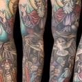 Religious Sleeve tattoo by Robert Witczuk