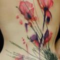 Fantasie Blumen Rücken tattoo von Street Tattoo