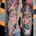 tatuaggio Religiosi Manica di Street Tattoo
