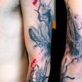 Fly Moth Spider Sleeve tattoo by Street Tattoo
