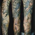 Soldaten Krieg Bombe Sleeve tattoo von Street Tattoo