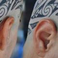 Tribal Kopf tattoo von Dermagrafics
