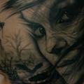 Fantasie Seite Frauen Bauch tattoo von PS Tattoo
