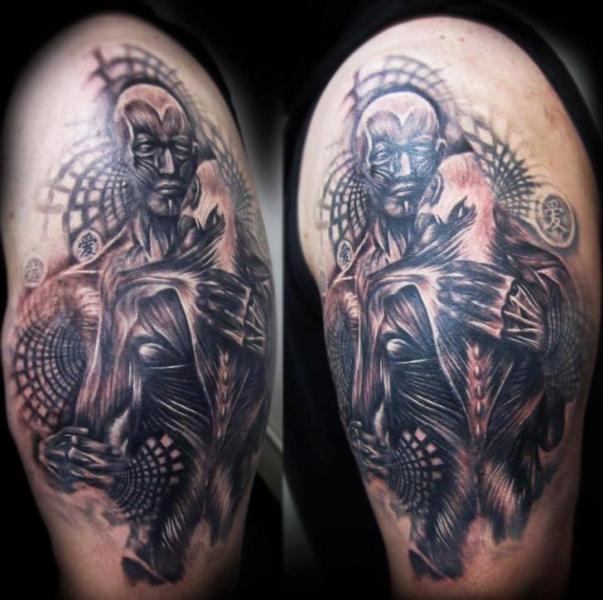Shoulder Fantasy Women Men Tattoo by Serenity Ink 414