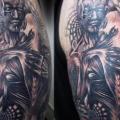 Shoulder Fantasy Women Men tattoo by Serenity Ink 414