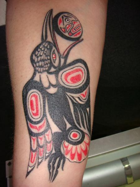 Arm Tribal Maya Tattoo by Tora Tattoo