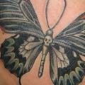 Shoulder Butterfly tattoo by Tora Tattoo
