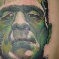 tatuaje Hombro Fantasy Frankenstein por Tora Tattoo