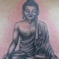 tatuaje Buda Espalda Religioso por Bird Tattoo