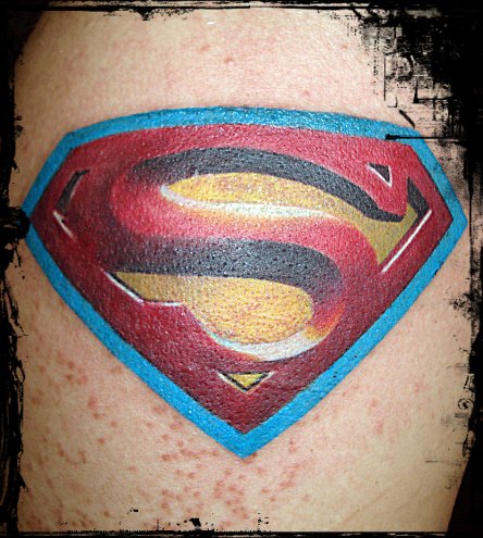 Logo Superman Tattoo by Bird Tattoo