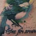 tatuaje Fantasy Pájaro por Matt Hunt