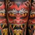 Arm Old School Devil tattoo by Mike Chambers