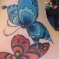 Back Butterfly Neck tattoo by Babakhin
