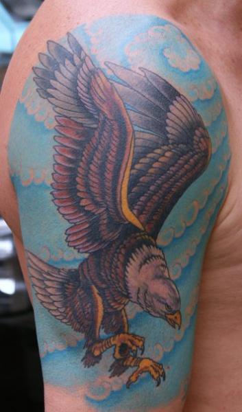Shoulder Eagle Tattoo by Babakhin